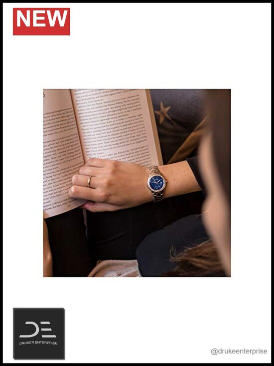 Eco-Drive Dress Crystal Watch Stainless Steel Bracelet main image 5